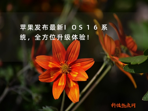 苹果发布最新IOS16系统，全方位升级体验！