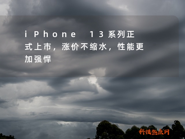 iPhone 13系列正式上市，涨价不缩水，性能更加强悍